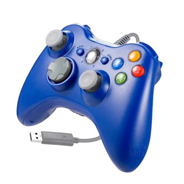 Manette XBOX  360 Avec FIL BLUE