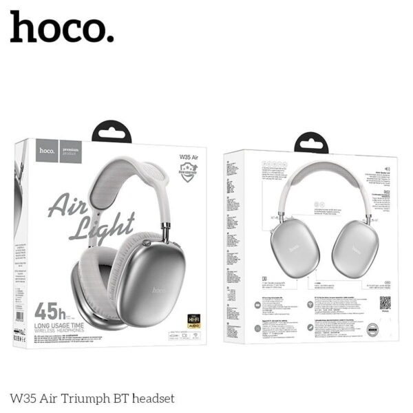 Casque Hoco Bluetooth W35 air 45h - Image 4